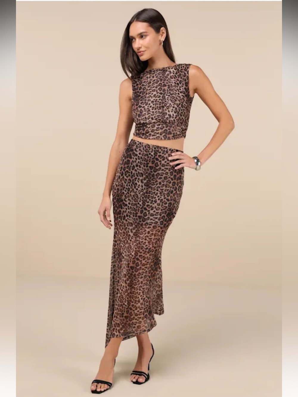 Emory Park Leopard Skirt Set
